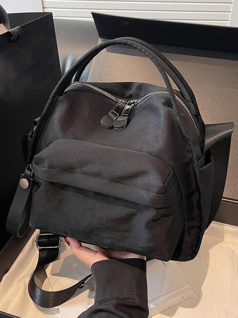 Niche design simple and casual daily commuter bag, small fresh contrast color handbag messenger bag, fashionable and trendy versatile multi-color optional, suitable for daily commuting, shopping, etc., Everyday Shoulder Bag