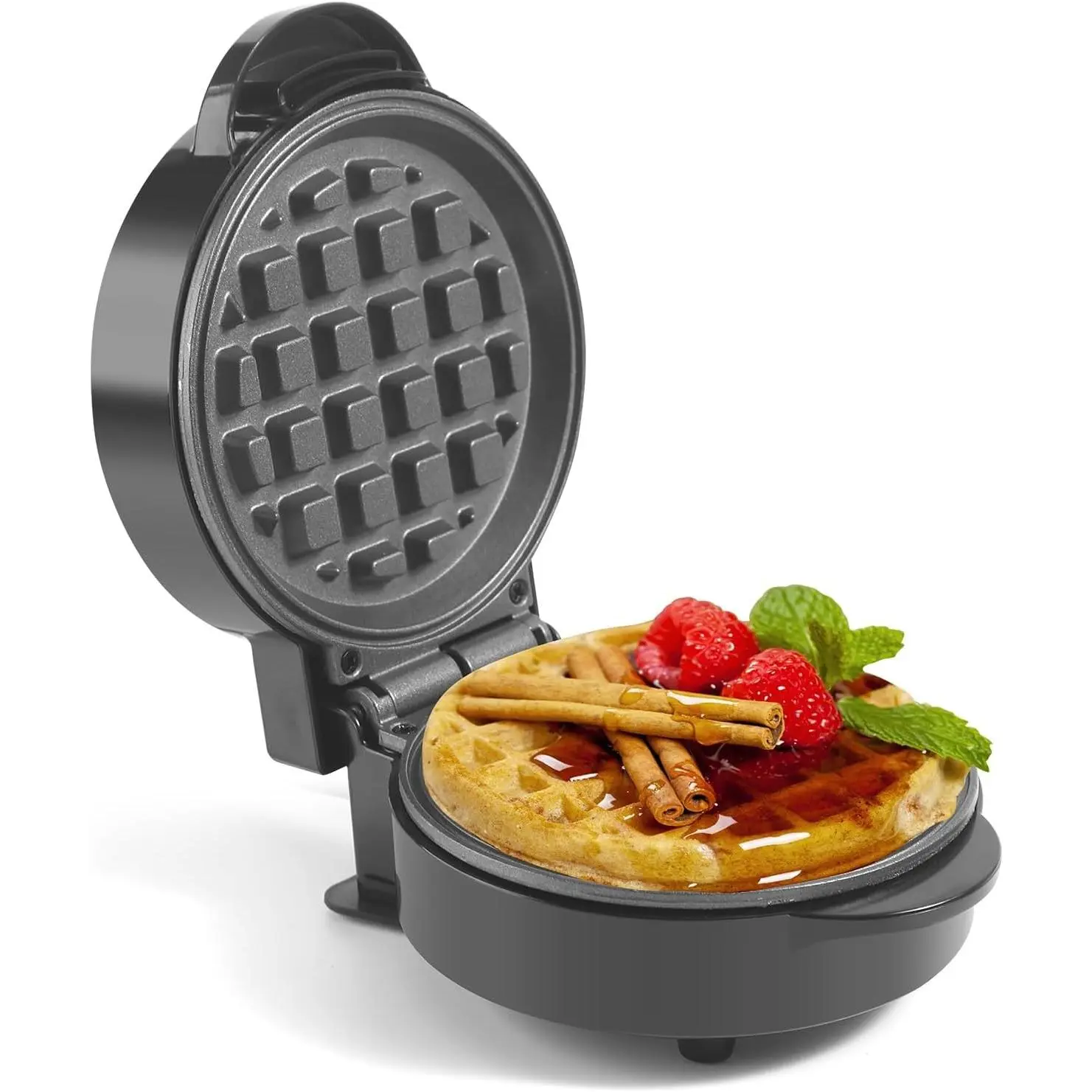 Mini Waffles Maker 5 Inches, Make Waffle in Minutes, Non-stick Plate | Portable Small Waffle Irons Waffle Machine, Easy to Clean