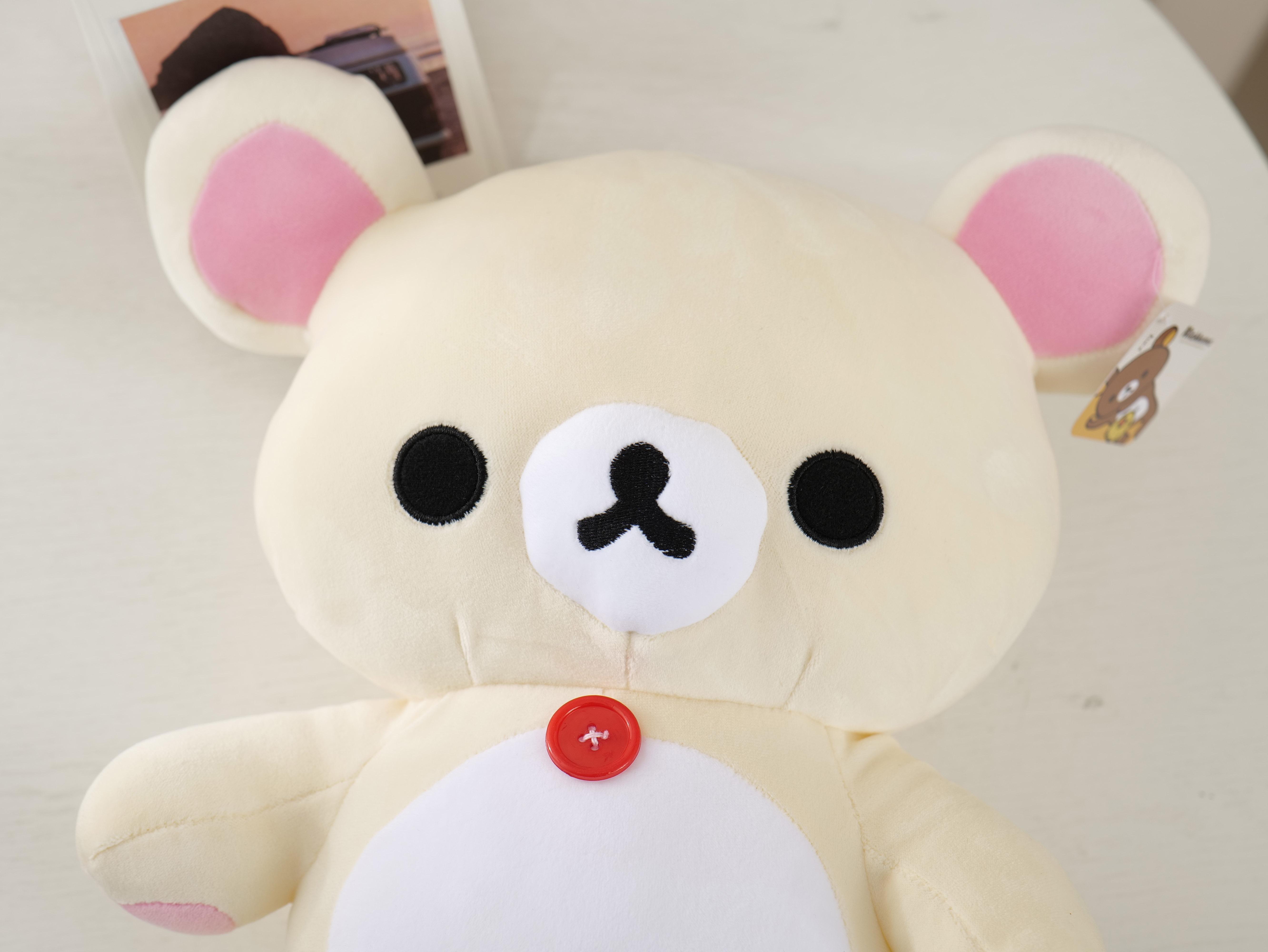 Anime Rilakkuma Cartoon Soft Plush Doll, Kawaii Unisex Room Decor, Classic Teddy Bear Toy, Christmas Gifts for Girls