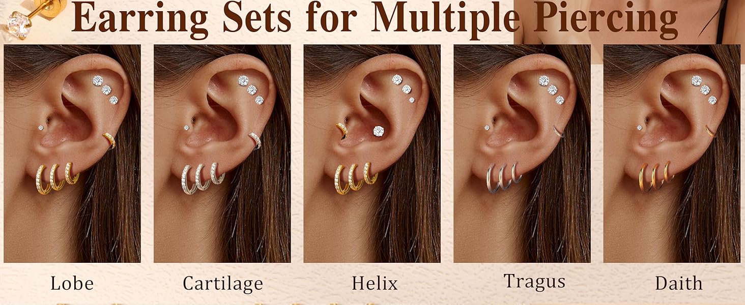 YADOCA 8 Pairs Gold Earrings for Women Men 316L Surgical Steel Hypoallergenic Stud Hoop Earrings for Women Sleeper Flat Back Earring Small Huggie Hoop Cartilage Earring Set YADOCA 8 Pairs Gold Earrings for Women Men 316L Surgical Steel Hypoallergenic Stud Hoop Earrings for Women Sleeper Flat Back Earring Small Huggie Hoop Cartilage Earring Set