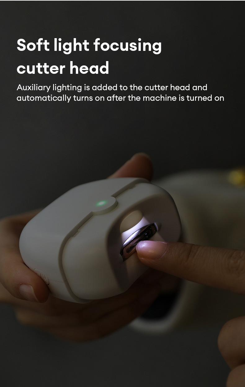 PAXA Electric Nail Clippers with Light, Quiet & Safety Design Automatic Nail Trimmer, Rechargeable Nail Trimmer with Nail Scraps Storage for Home & Travel PAXA Electric Nail Clippers with Light, Quiet & Safety Design Automatic Nail Trimmer, Rechargeable Nail Trimmer with Nail Scraps Storage for Home & Travel