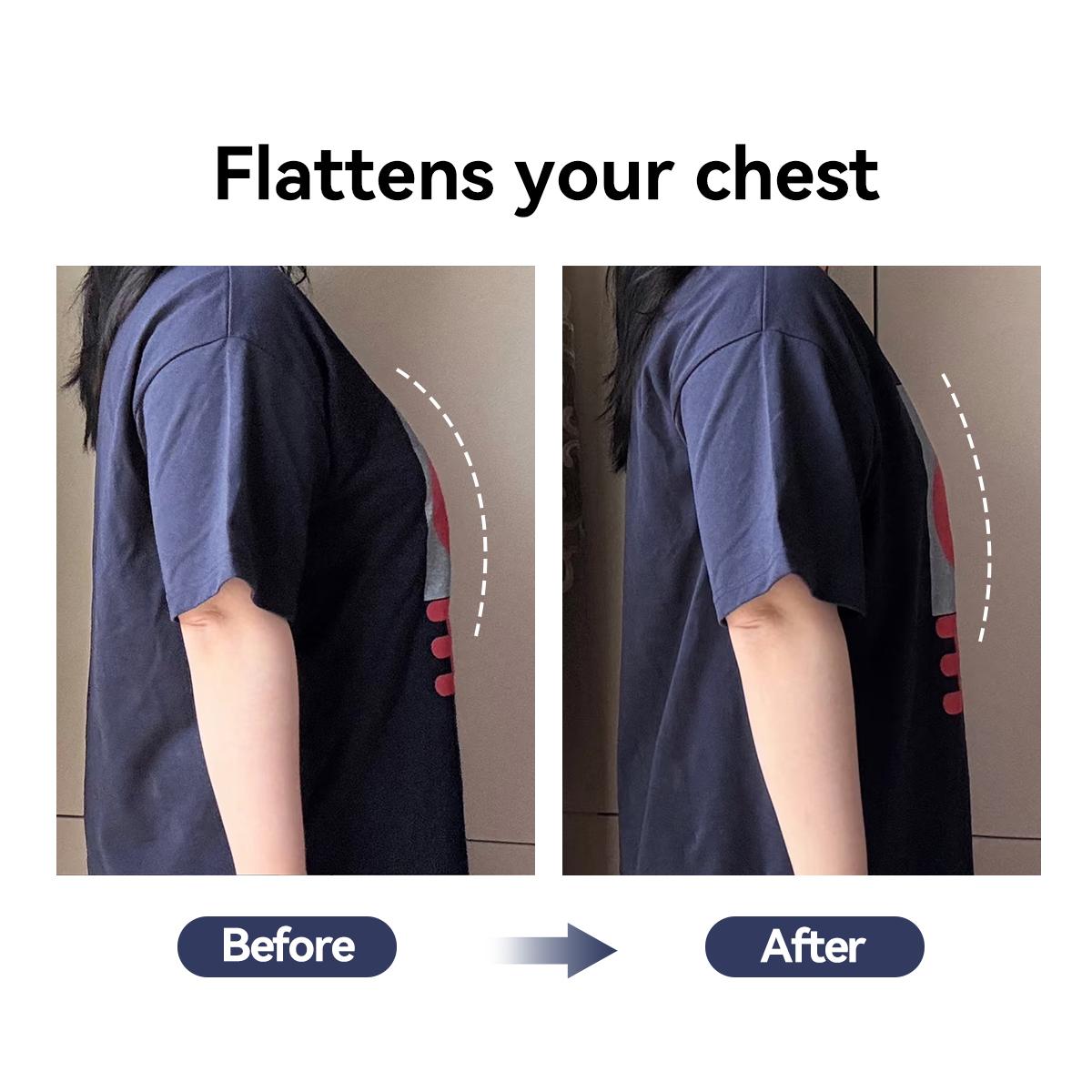 Chest Binder Underwear Women Seamless Minimizer Bra Compression Sport Bra Wireless for Women Tank Tops Low Cut Flat Sports Bra Gym Clothes Workout Hollow Back Activewear