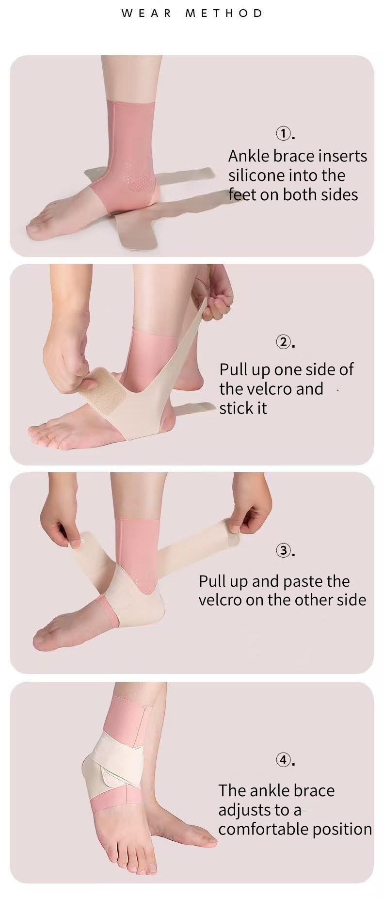 Ankle Protector, Plantar Ankle Support, Ankle Compression Sleeve With Straps, Suitable For Running, Exercising Ankle Protector, Plantar Ankle Support, Ankle Compression Sleeve With Straps, Suitable For Running, Exercising