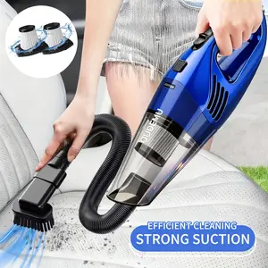 Car vacuum cleaner with super suction, handheld cordless, low noise, convenient and fast, 6 accessories, handheld wireless vacuum cleaner, portable high-power vacuum cleaner, small vacuum cleaner, suitable for car/home use and pet hair cleaning