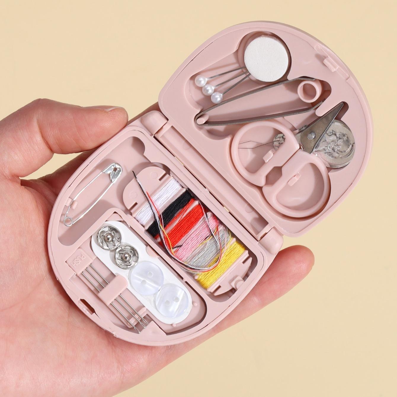 Portable Mini Sewing Kit, 1 Set Travel Sewing Tool Kit, Sewing Supplies for Home & Travel, Sewing Accessories for Daily Use, Sewing Supplies Crafts