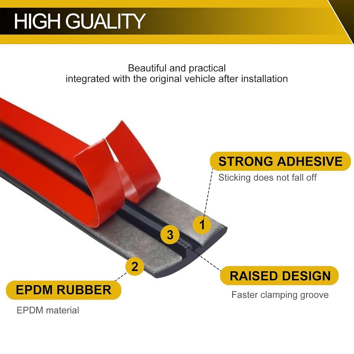 Car Windshield Rubber Seal, Car Windshield Seal Strip, Universal Car Window Seal, Car Exterior Accessories for Car Roof Windshield,Easy to Install,Water leakage prevention