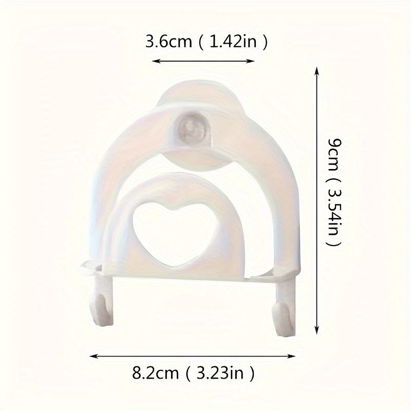 2pcs Plastic Dish Cloth & Sponge Holder with Suction Cup and Hooks - Kitchen Sink Organizer and Bathroom Wall Mount Storage Rack