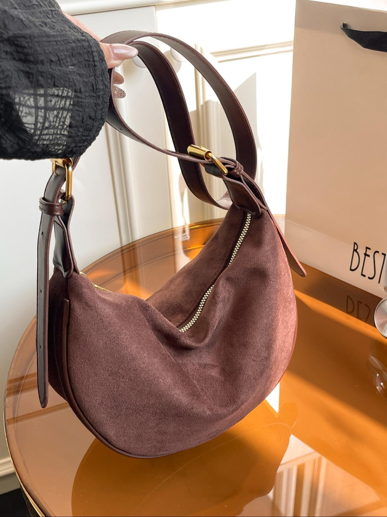 Women's Fashionable Solid Color Shoulder Bag, Casual Versatile Crossbody Bag for Daily Used, Trendy All-match Commuter Bag, Cross Body Bags