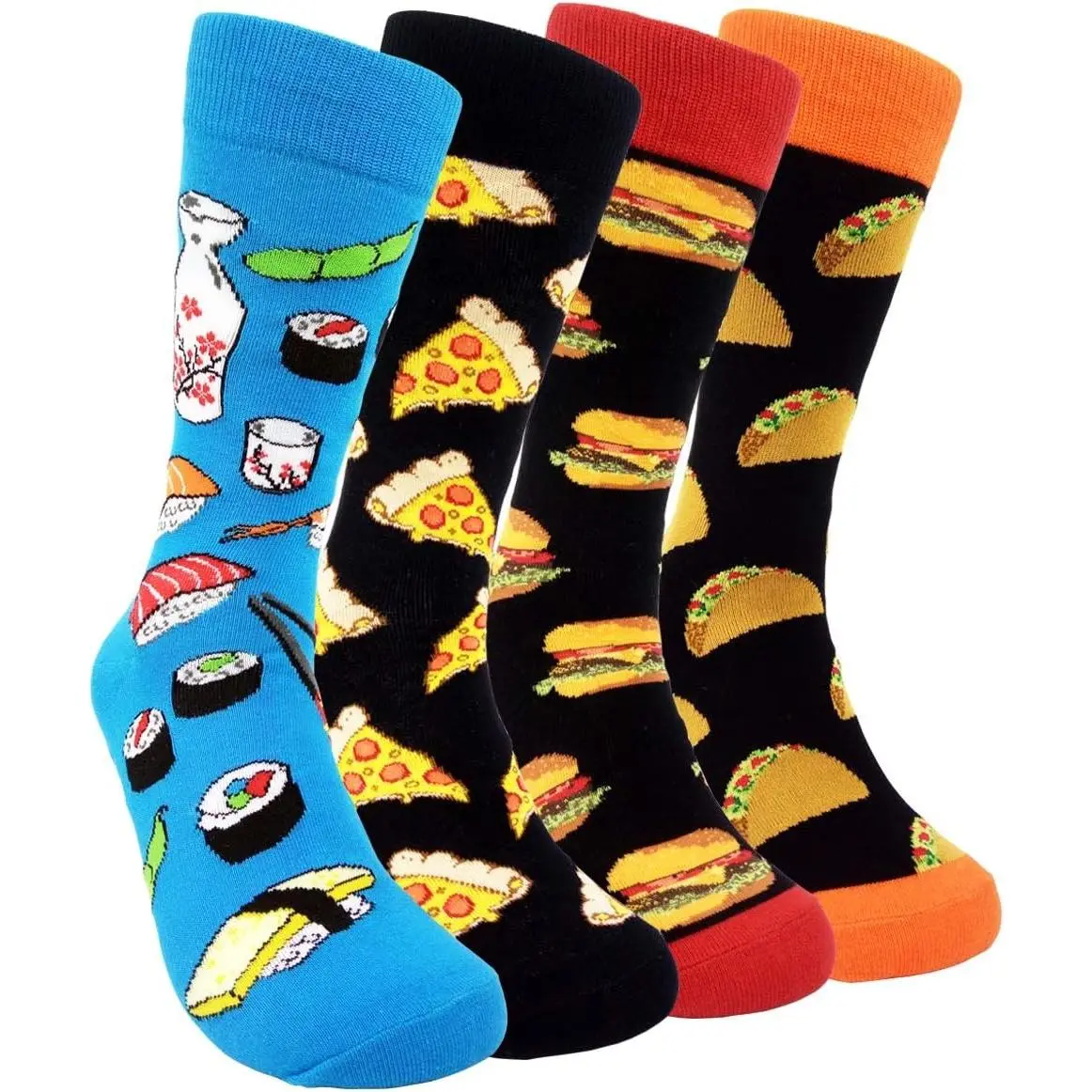 Men's Funny Novelty Cotton Dress Socks with Crazy Designs, Gift for MenGift