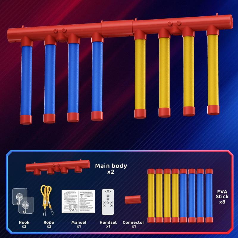 Reflective Drop Stick Challenge Game Set, Hand-Eye Coordination Training Toy, Speed Reaction Test for Kids and Adults, Family Fun Game, Perfect Christmas Gift