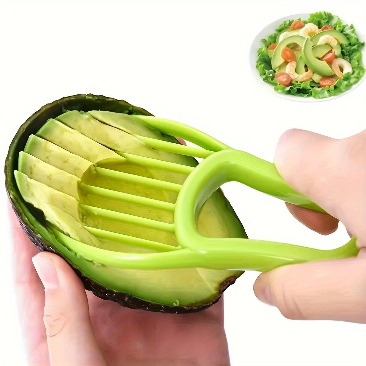 Avocado Pitter Slicer Cutter, Dual-Function Kitchen Tool, Efficient Avocado Corer & Slicer, Essential Cooking Accessory