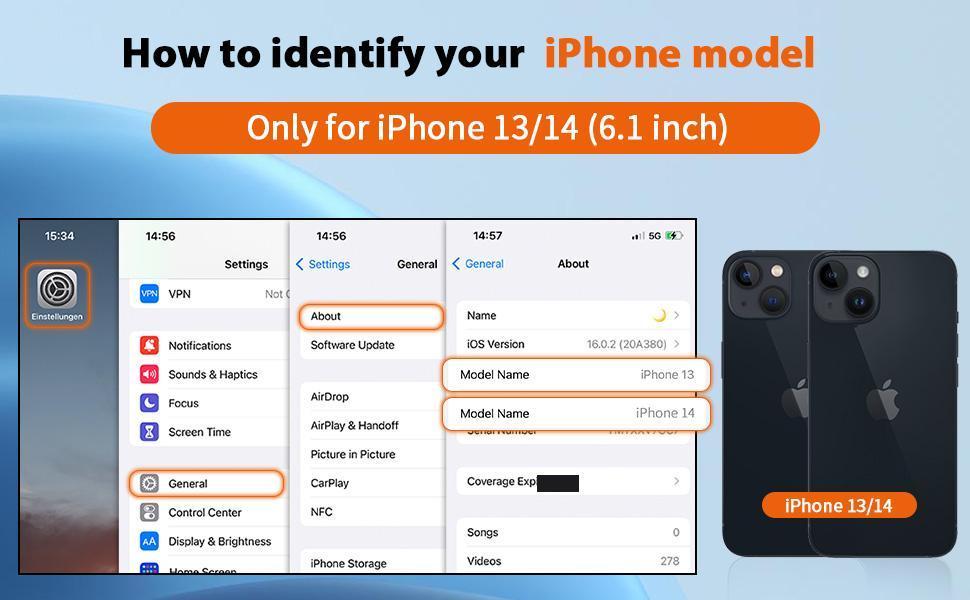 Magnetic Case for iPhone 13 & iPhone 14 6.1 inch-Compatible with MagSafe & Magnetic Car Phone Mount,Anti-Fingerprint TPU Thin Phone Cases Cover Protective Shockproof (Matte Black) | Anti-Fingerprint, TPU, Cover, Protective