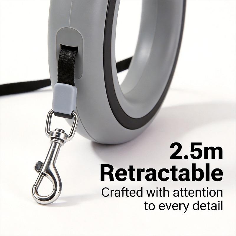 Retractable Dog Leash with 1-Button Lock, Leash Included, Outdoor Pet Walking Accessory for Small Dogs & Cats