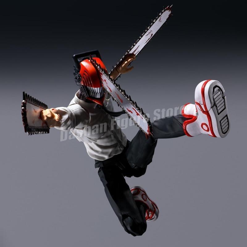 Shf Chainsaw Man Action Figure Denji Figurine PVC Movable Ko Collection Doll Anime 15cm Chainsaw Demon Figures Model Toys Gifts