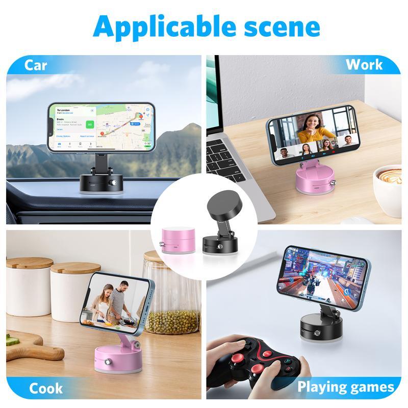 NganGee Vacuum Magnetic Phone Stand. Foldable And Retractable, Strongmagnet, Portable, Multi-Scene Useeasy To Use, Zero Bubbles, Your Screenstays Spotless