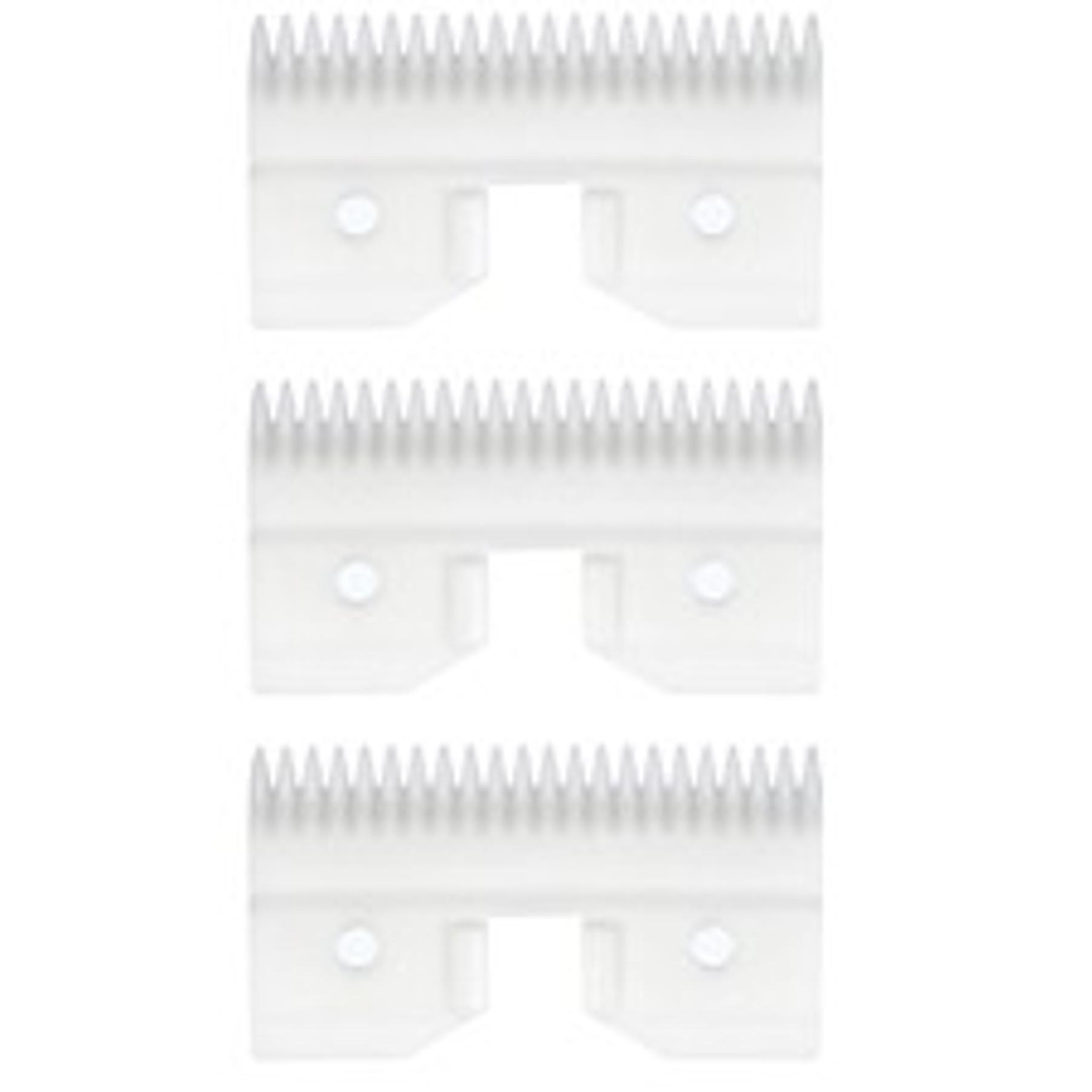 Universal Dog Grooming Blades - Size 7FC, 1/8" Cut Length, Ceramic & Stainless Steel, Black, Compatible with Andis, Oster A5, Wahl KM Series Pet Detachable Clippers, Ceramic&Steel