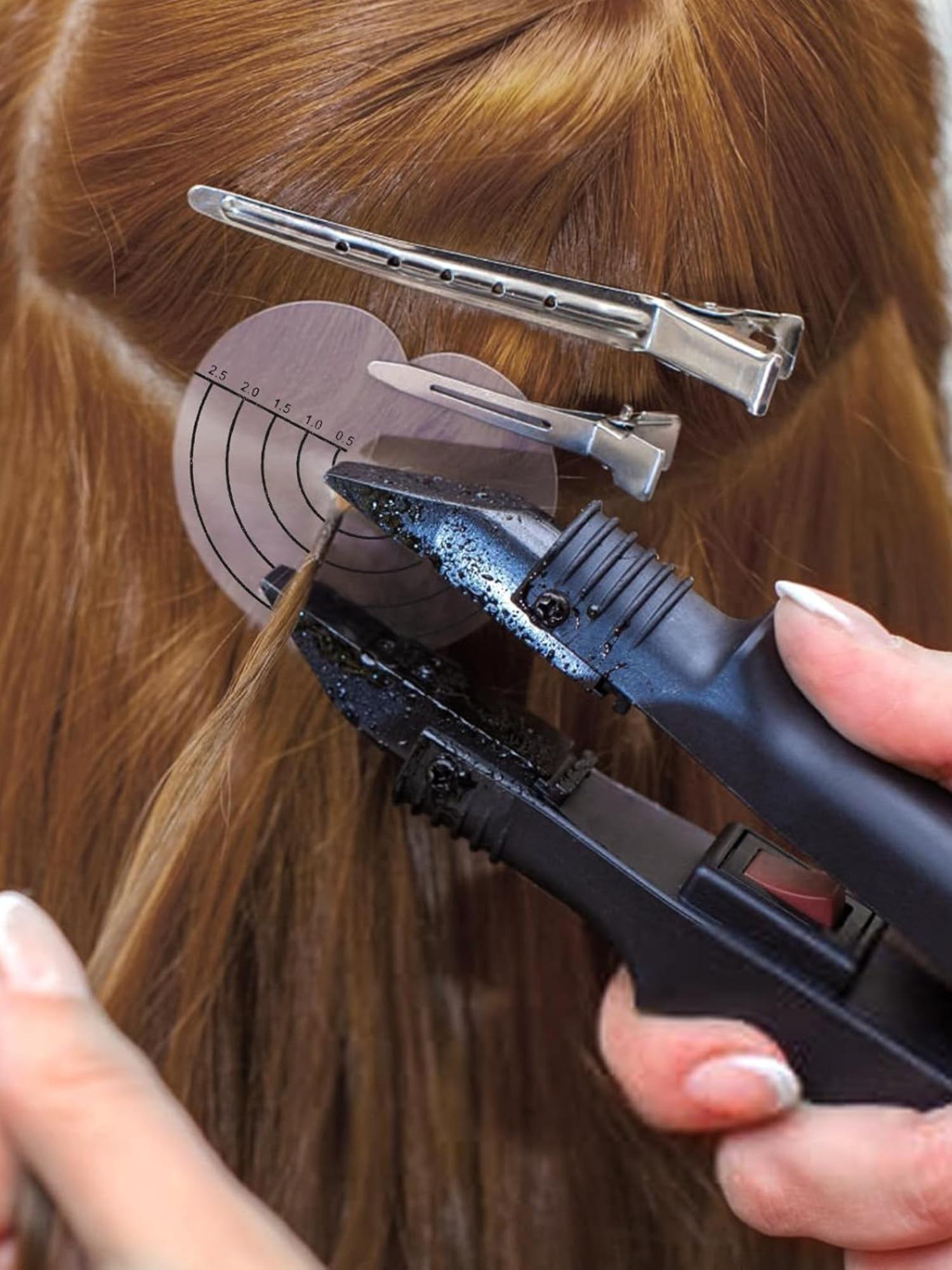 10 Piece Hair Extension Measuring Ruler, Transparent Scale, Professional Hair Division Tool, Salon Stylist Essential, Precision Measurement