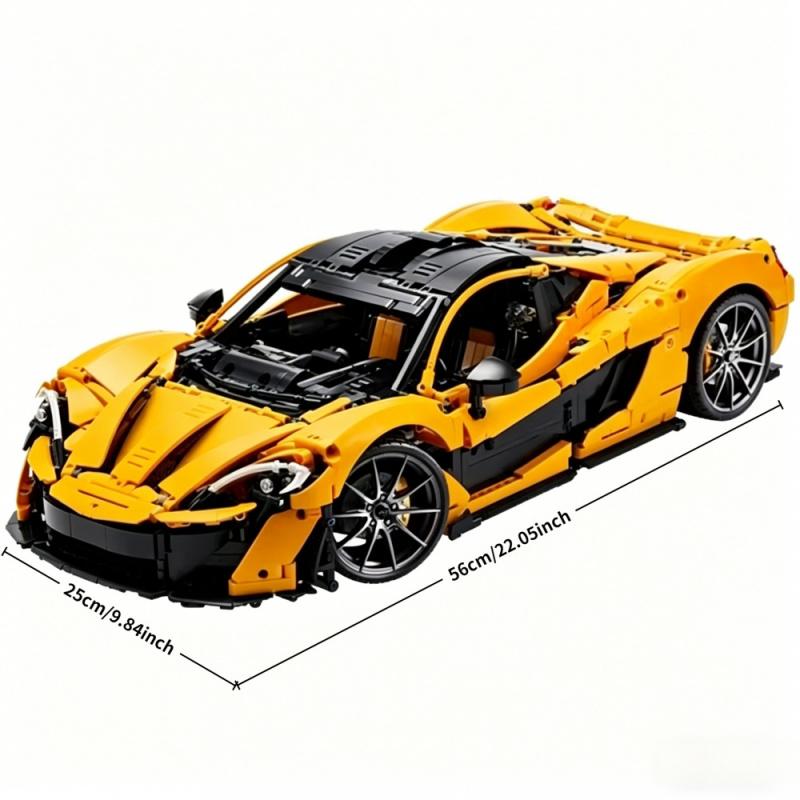 Technic  P1 Hypercar Building Set, Scale Model Car Kit for Adults to Build, Collectible Vehicle with V8 Piston Engine and 7-Speed Gearbox, Gift for Men, Women, Him or Her 42172 P1 building kit for birthday/Christmas gift  P1 building blocks gift for car l