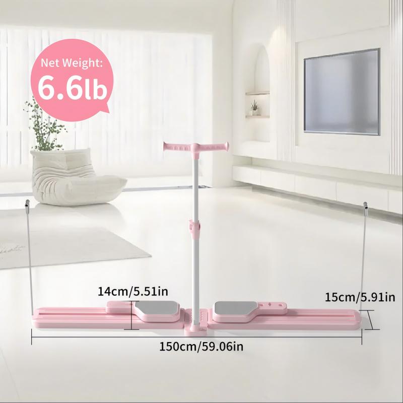 Multifunctional Ski Machine and Pilates Board--Suitable for leg exercises, core strength training, unisex, adjustable glute and pelvic floor muscle trainer, full-body home fitness equipment