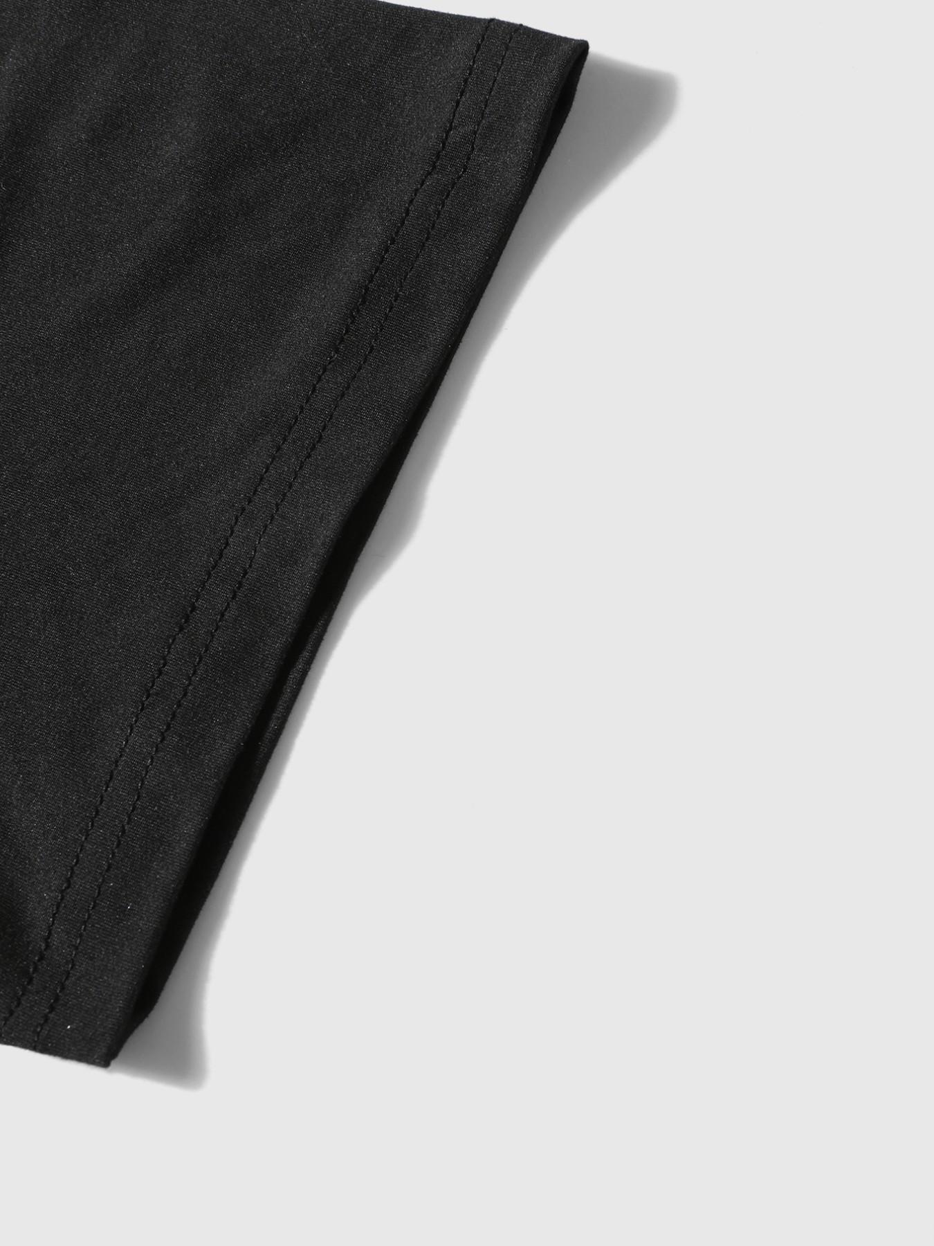 Men's Oversize Graphic Tee, Street Style Fitted Long Sleeve Top, Casual Minimalist Design, American Vintage Faith Fashion