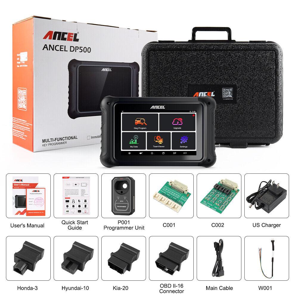 Ancel DP500 OBD2 Scanner Mileage Correction Odometer Tool Fob Key Programming
