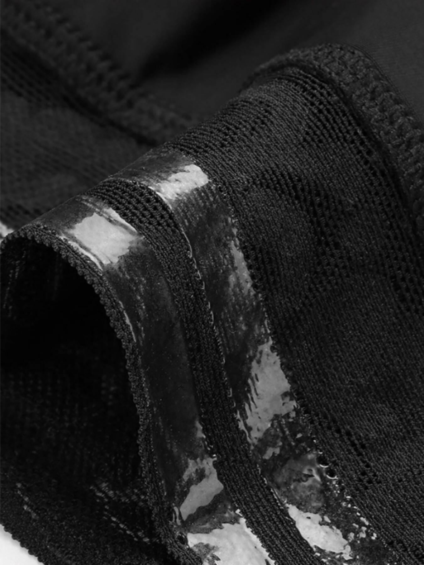 1 Count Women's Adjustable Strap Body Shaper, Fajas, Tummy Control Butt Lifting Shapewear, Open Bust Lace Trimmed Bodysuit, 4-Row Hooks Closure Jumpsuit, Suitable For Daily Wear Gym And All Occasions