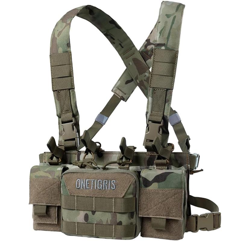 ONETIGRIS Chest Rig, MOLLE Chest Rigs Chest Rig Dangler Pouch Utility Admin Pouch IFAK Organizer