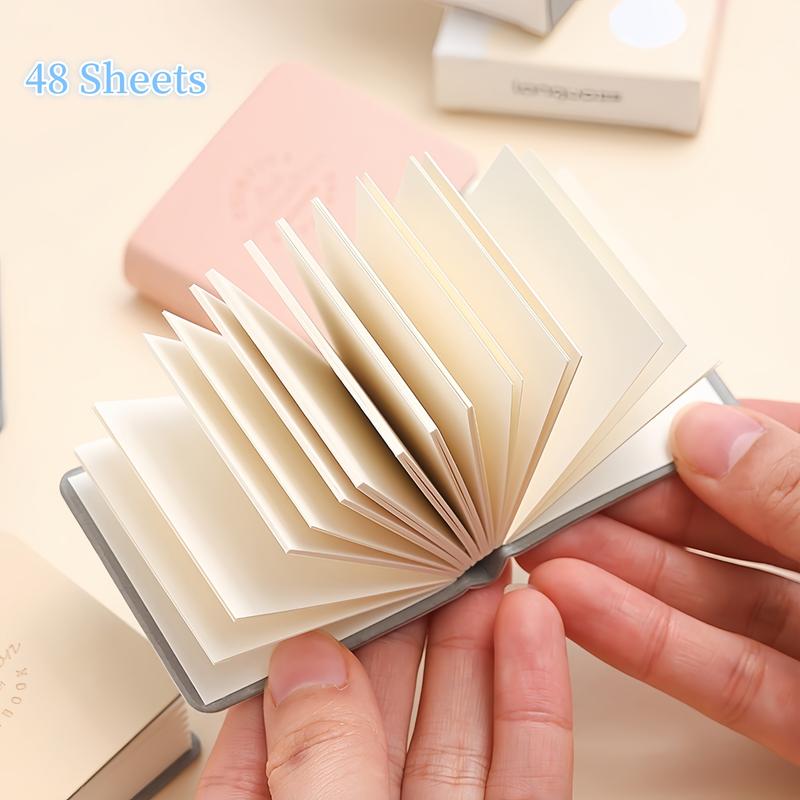 Mini Notebook, 3 Counts/set Portable Pocket Notebook, Small Graffiti Book, Empty Scrapbook, Pocket Note Pad, Leather Memo Pad, Cute Painting Book