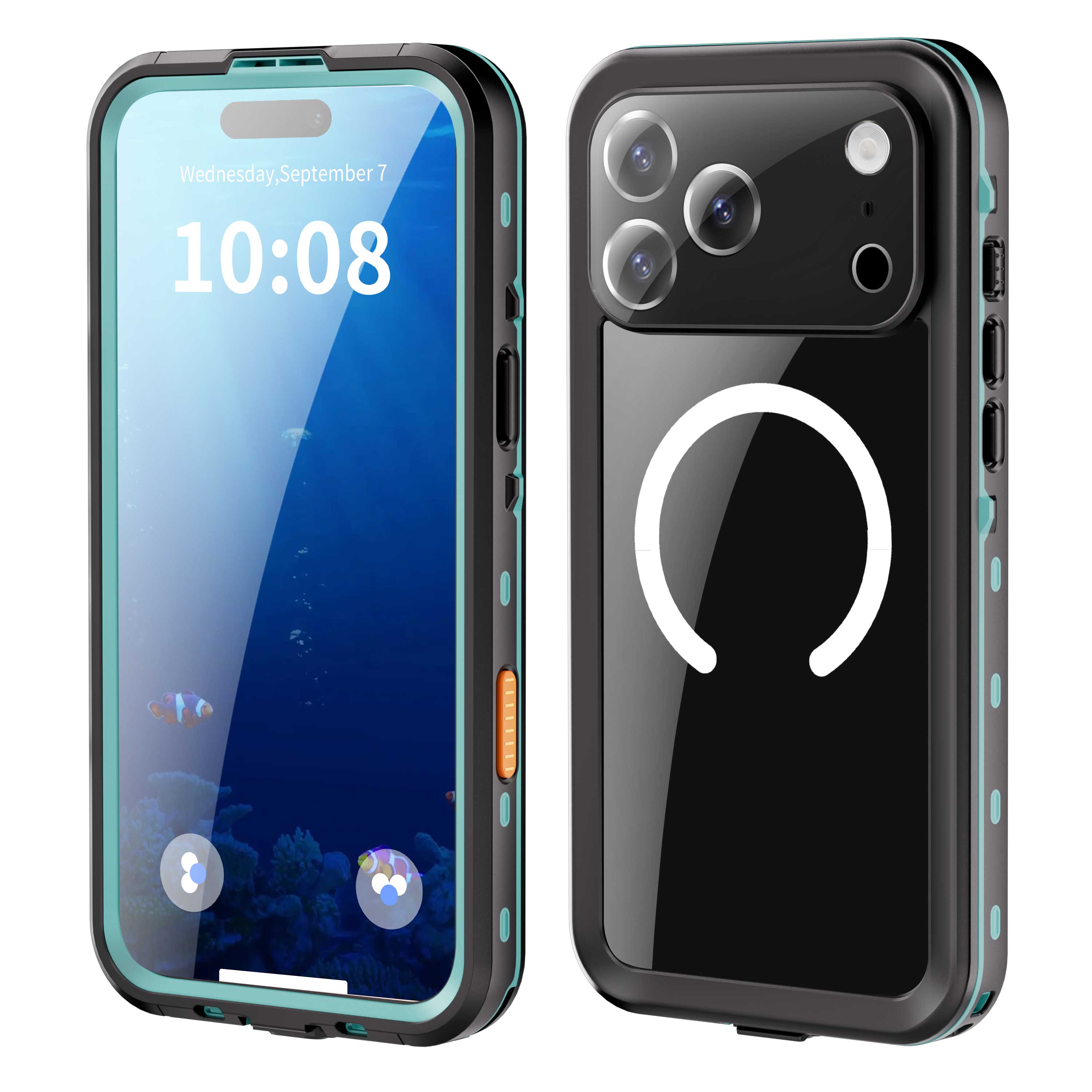 IP68 Waterproof Magnetic Case For iPhone 17 16 15 14 Pro Max Pro 13 Pro Max Protector Full Body Protective Dustproof Phone Case