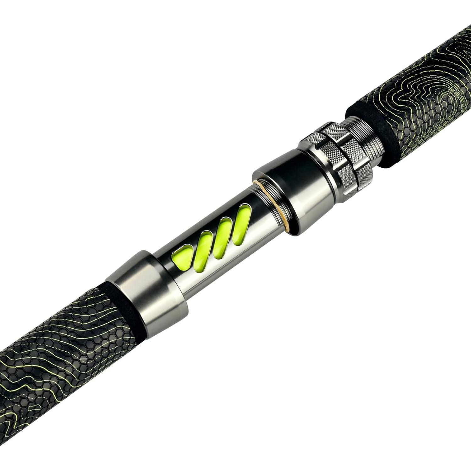 Catfish Fishing Rod, 1 count 7’Glow with Black Light  Catfishing Casting Rods Medium