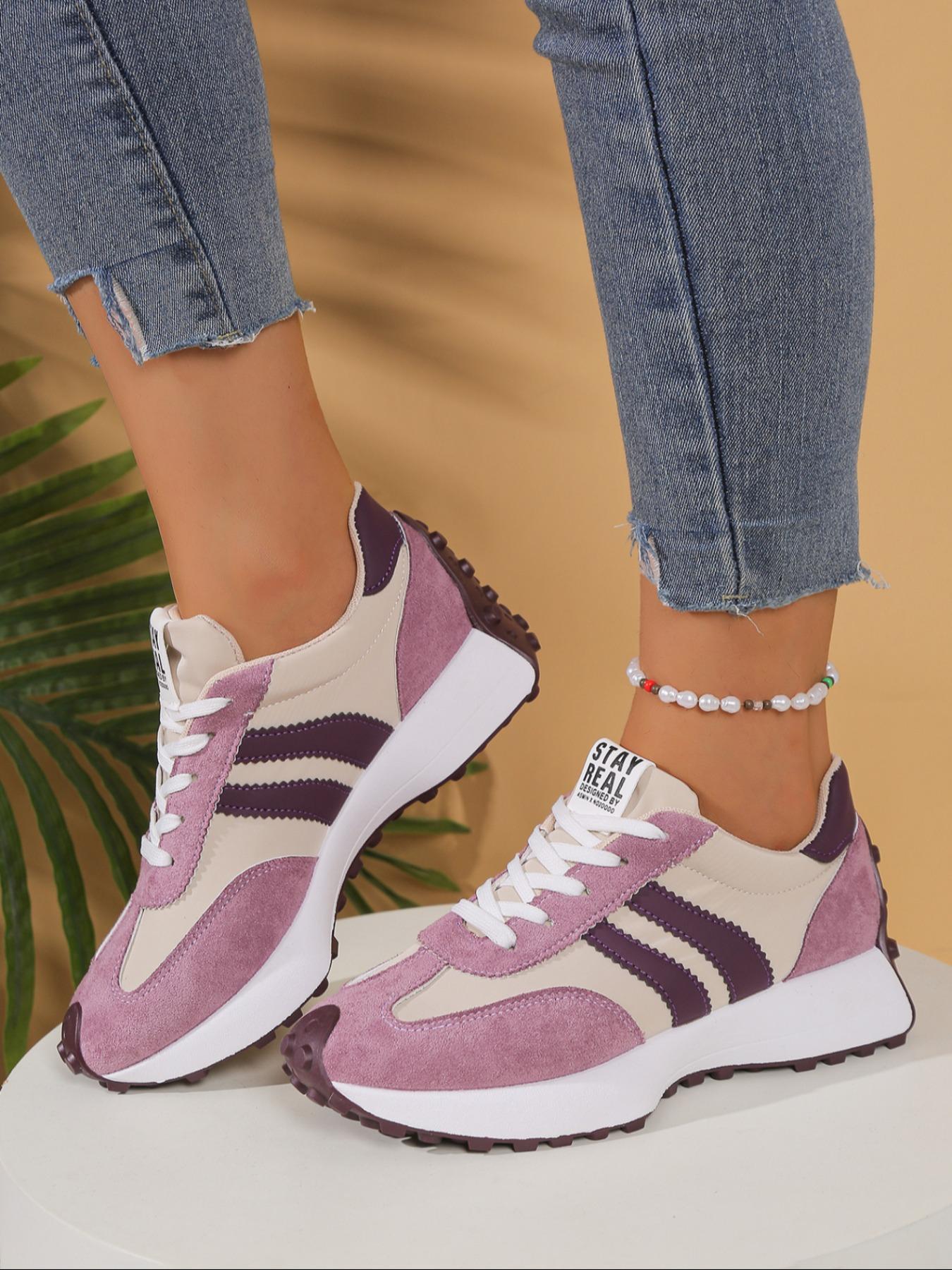 Women's Casual Sneakers, 13 Colors Available, Fashionable Walking Shoes, Comfortable Daily Wear Design, All Season Footwear, Breathable Shoes