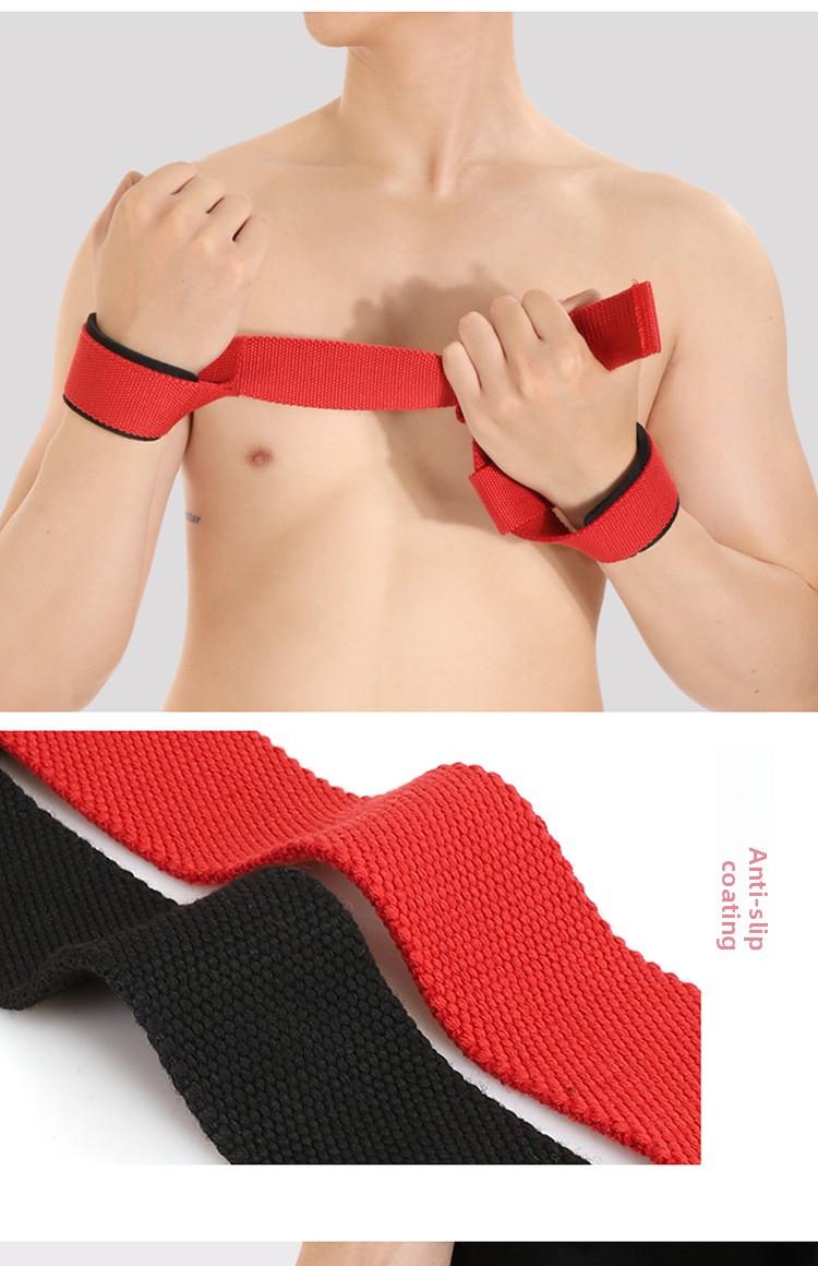 Deadlift assist strap, non-slip cowhide thickened wrist guard, grip strap, wrap-around gym home equipment