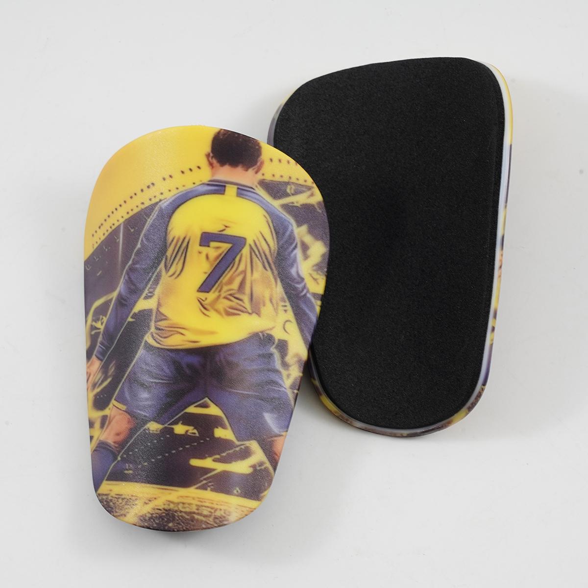 1 Pair Size 7 Football Training Inserts, Thick Bottom, Secure Fit for Calf, Comfortable Wear, Ideal for Soccer Practice