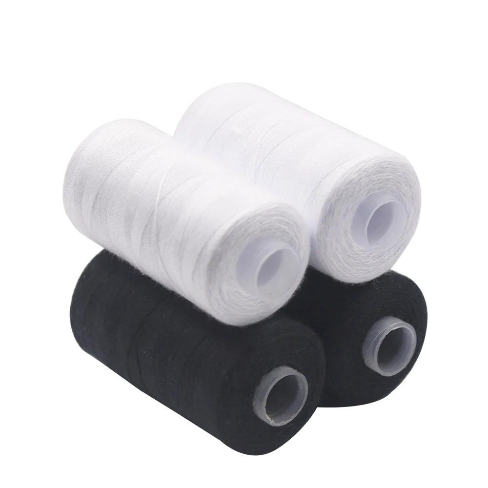 4 Pack Durable Polyester Thread 500m, Generous Length, Strong Sewing Threads for Clothing, and, Ideal for Sewing Supplies, Sewing Machine Thread