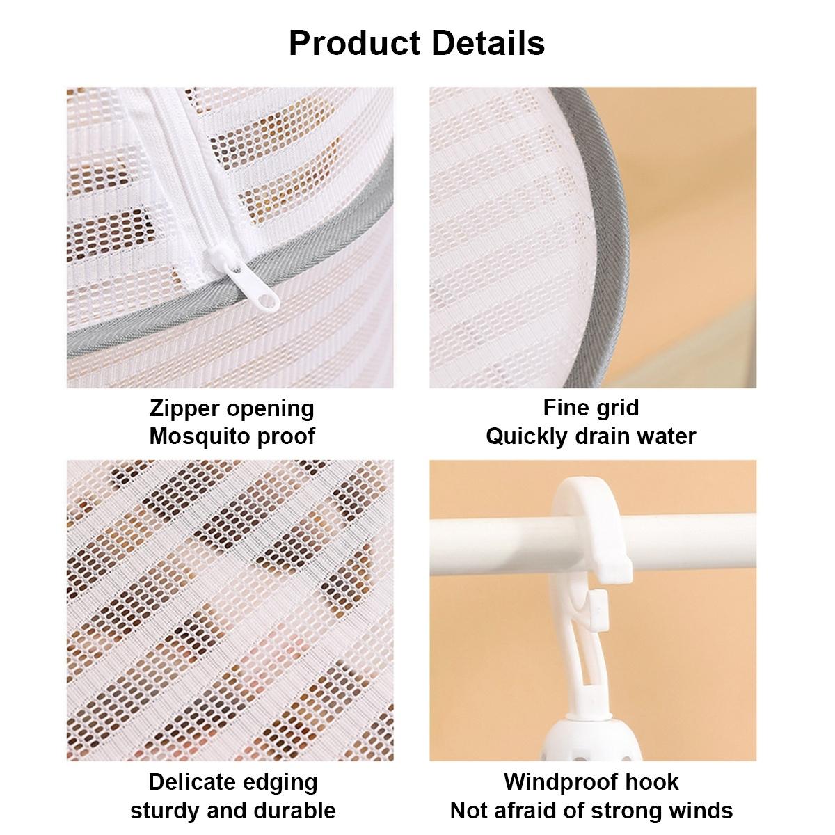 Compact Foldable Rack with Insect-Proof Mesh, Versatile Drying Needs, Ideal for Home Organization, Space-Saving Design