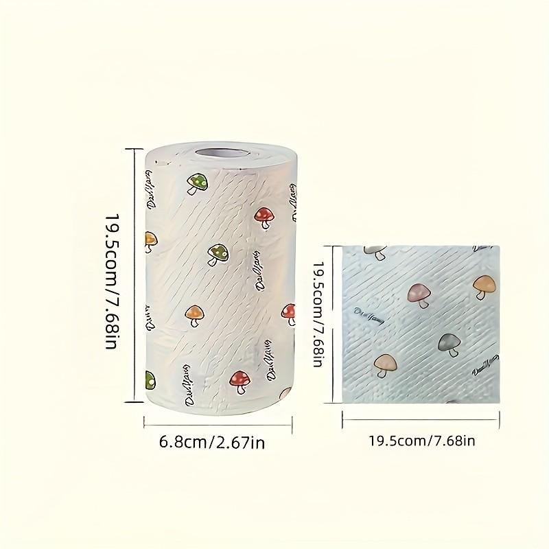 Disposable Printed Kitchen Paper Towels, Washable, Reusable Cleaning Cloths, Kitchen Napkins, Wet Wipes, Convenient and Easy to Use