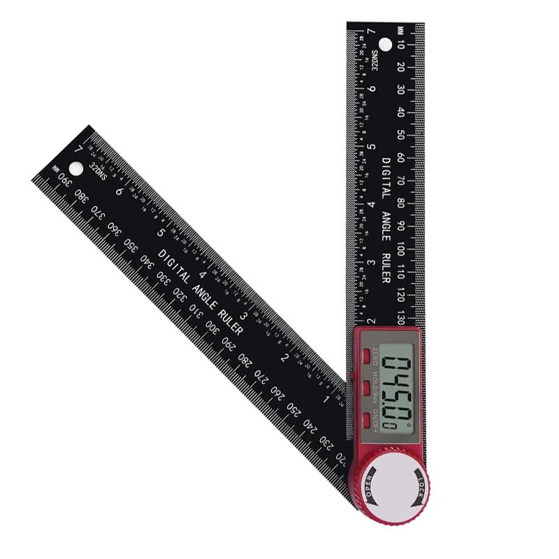 200mm digital angle ruler with dual functions for precise measurement, 360-degree free-rotating goniometer, professional-grade high-precision digital angle ruler, portable multi-function angle measuring tool