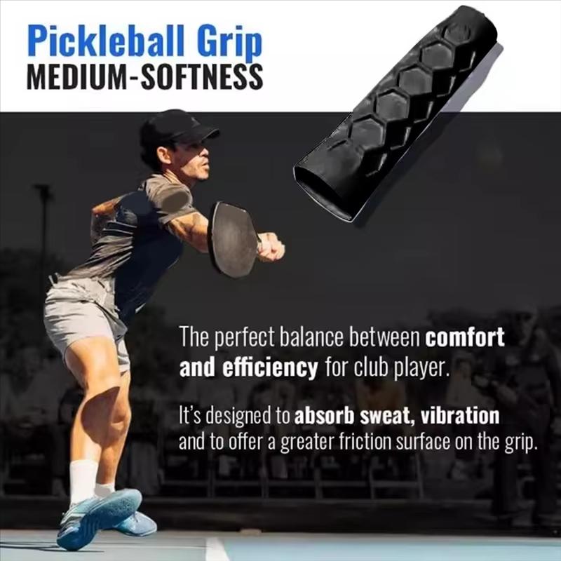 High Elastic Silicone Handle Protector, Octagonal Honeycomb Design, Durable & Comfortable Grip for Pickleball Racquet, Tennis Grip