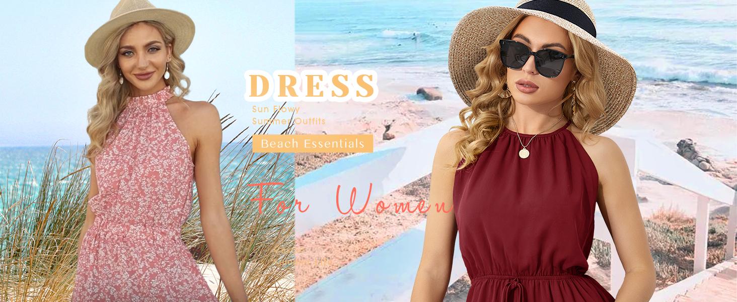 Imily Bela Summer Dress for Women Chiffon Blouses Skirt Spaghetti Sleeveless Tops Halter Ruffle Romper Sun Flowy Summer Outfits Imily Bela Summer Dress for Women Chiffon Blouses Skirt Spaghetti Sleeveless Tops Halter Ruffle Romper Sun Flowy Summer Outfits