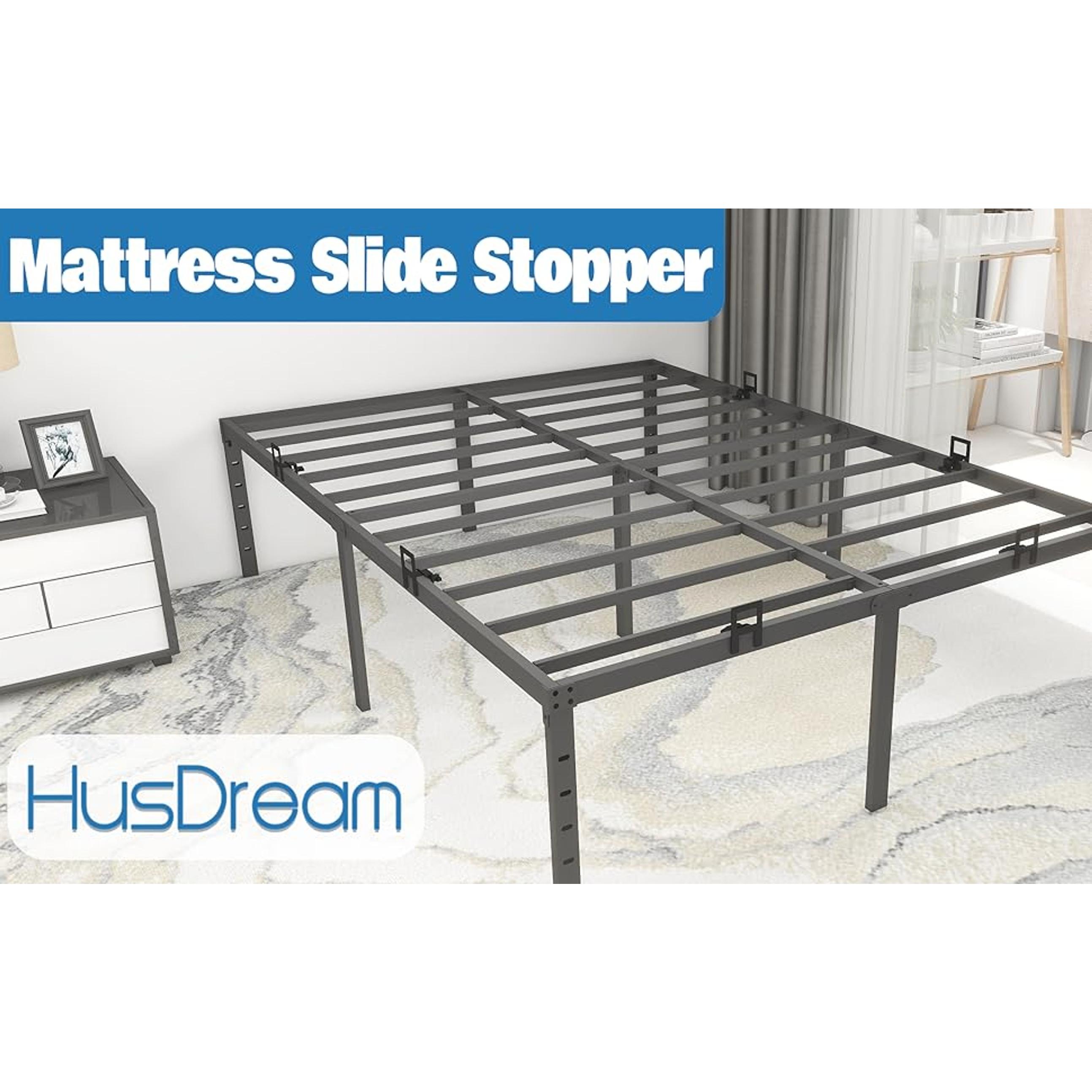 Mattress Holder for Metal Bed Frame Extra Thick Slide Stopper to Keep Mattress from Sliding 6 Pcs Non Slip