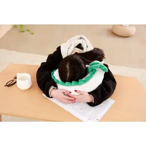 Cartoon Filled White Dragon Neck Pillow Japanese Animation Plush U-shaped Neck Pillow Comfortable And Lovely Pillow Gift Items