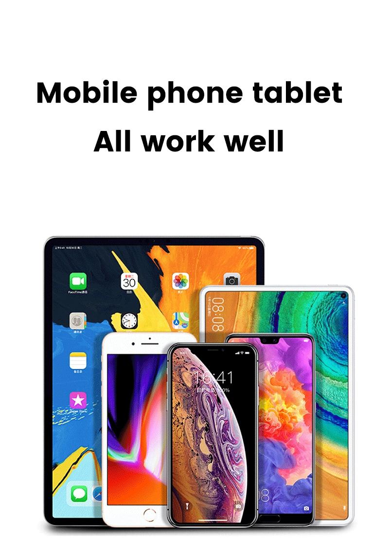 Universal second-generation stylus, compatible with iOS, Android and devices including Apple iPads produced after 2018, as well as Xiaomi and Huawei devices.