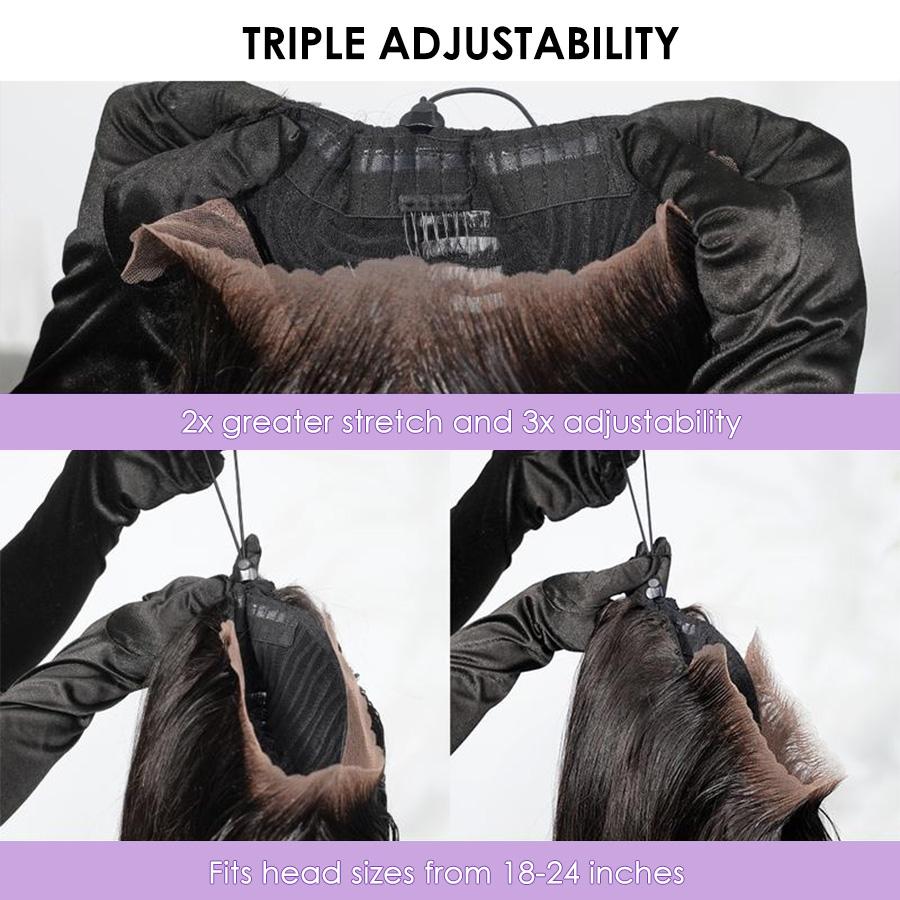 13x4 Glueless BOB Wig Lace Frontal Wig Pre-Everything 220% Ear To Ear Natural Hairline HD Lace Skin Melted Silky Straight Human Hair Wigs With Drawstring