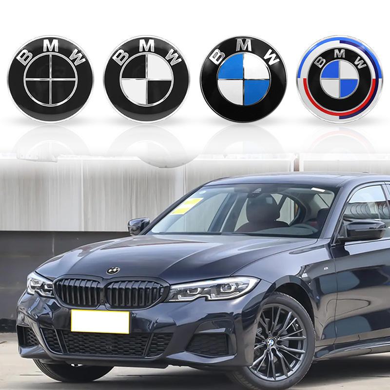 1/2Pcs 82MM 74MM Car Front Hood Emblem Rear Trunk Badge Logo For BMW E46 E36 E38 E39 E90 F30 F10 F20 G20 E87 E60 E53 E63 F01 F02 E83 X3 X5 X6 M M3 M4 Auto Accessories