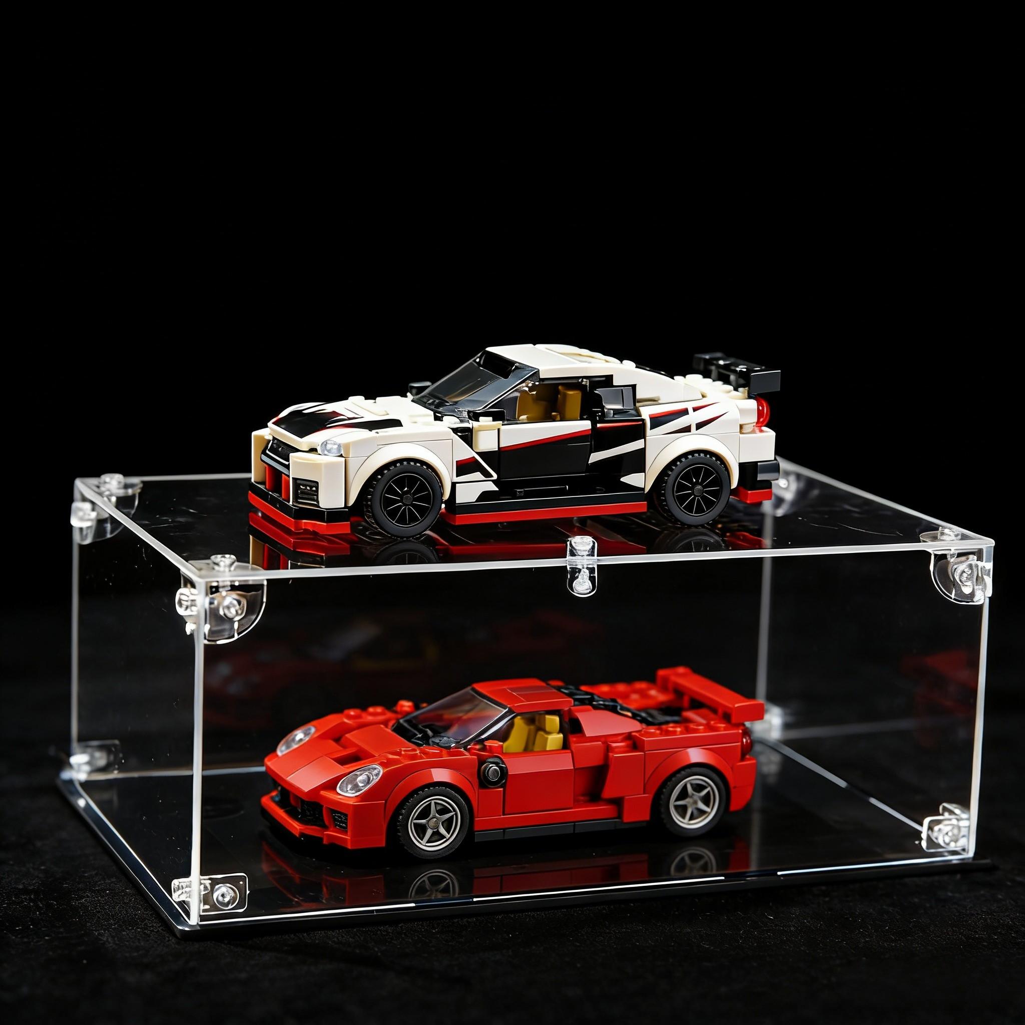 Acrylic Car Model Display Case, 1:14/1:18/1:24/1:32 Scale, Detachable Base, Dustproof, Easy Install, Gift for Car Enthusiasts