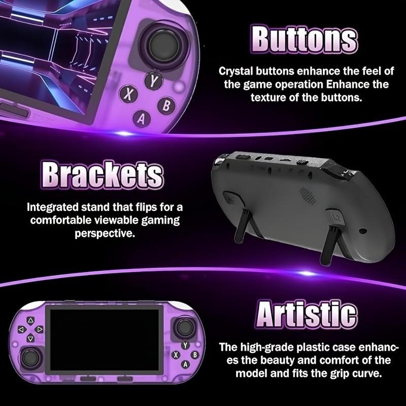 Upgraded Sf3000hd Retro Handheld Game Console, 4.5 Inch IPS Screen, Comfortable Grip, High Performance Open Source, Portable & Practical