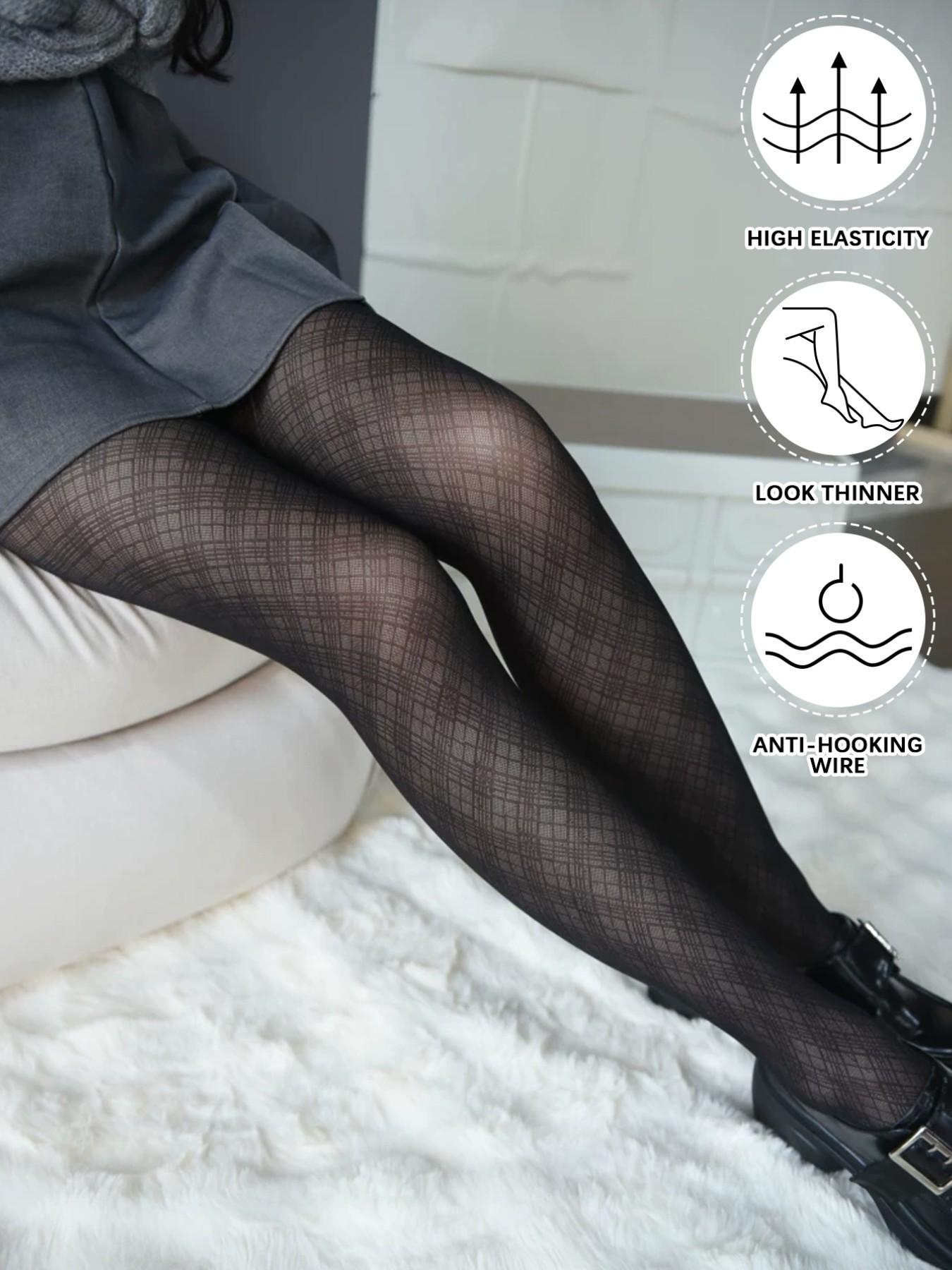 Spring Summer New Japanese Style Sexy Mesh Pantyhose, Anti-Snag Stockings for Women, Fitted Plain Pattern, Elegant Style