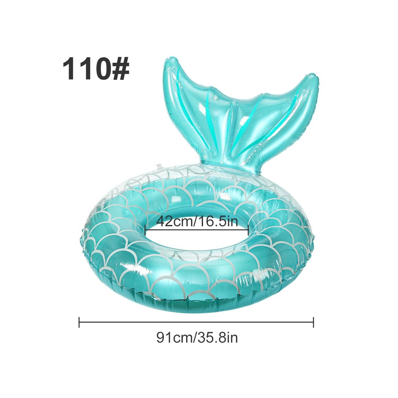 Mermaid Tail Pool Float, Cute Fun Swimming Ring, Outdoor Pool and Beach Use, Party Floating Circle, 1 Piece Pack