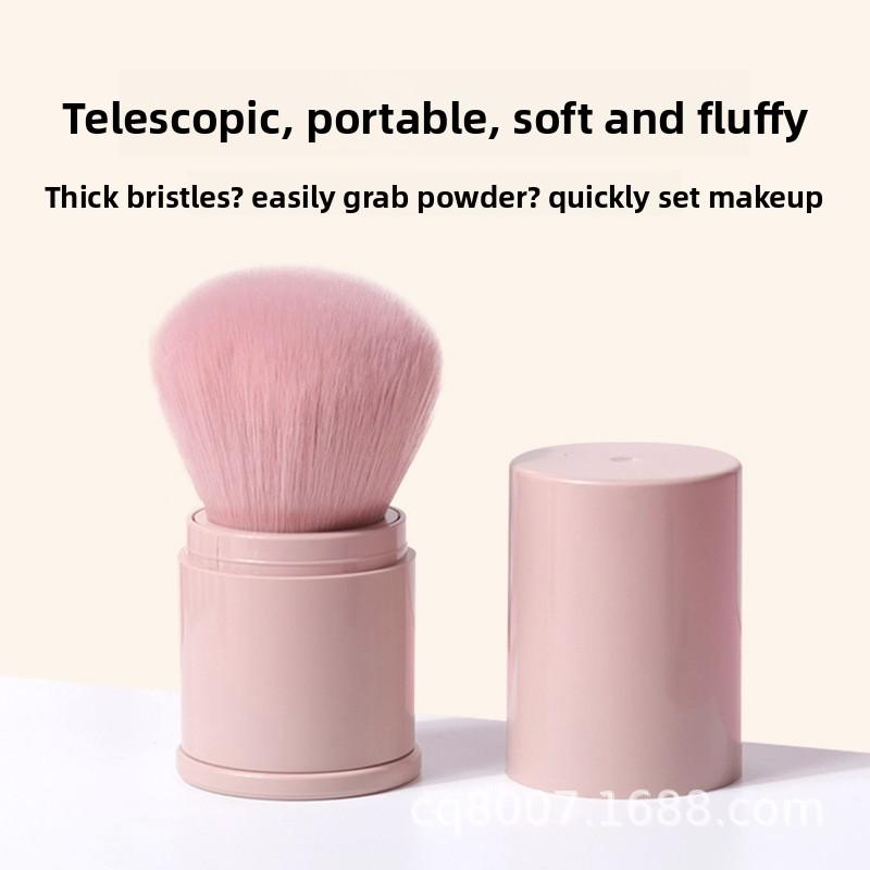 Foundation brush, flat concealer brush, blush brush, loose powder brush, wooden handle makeup brush