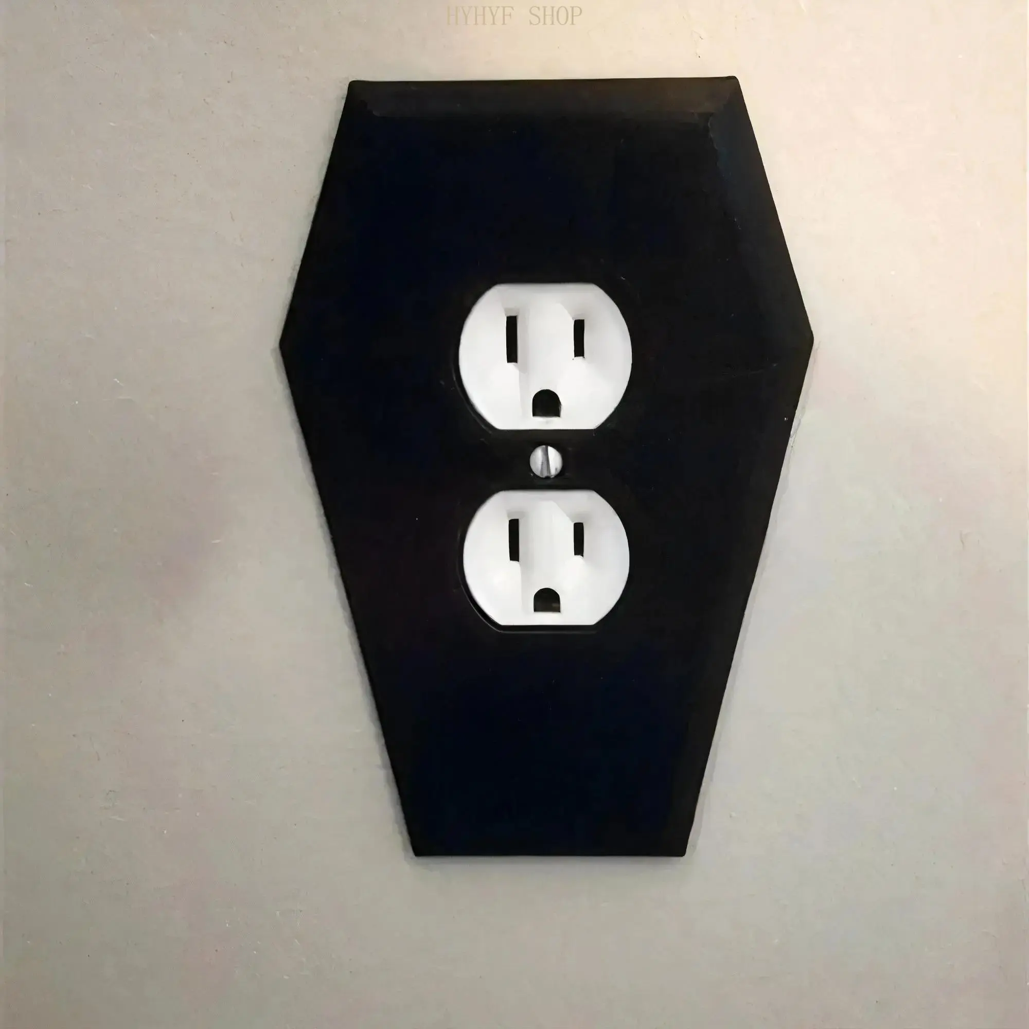 Gothic Wall Mounted Light Switch Cover for Home, Solid Color Decorative Switch Plate Cover, Y2K Aesthetic Room Decor Accessories for Living Room Bedroom Office, Halloween Seasonal Home Decoration Accent, Stylish Minimalist Outlet Cover Frame for Modern In
